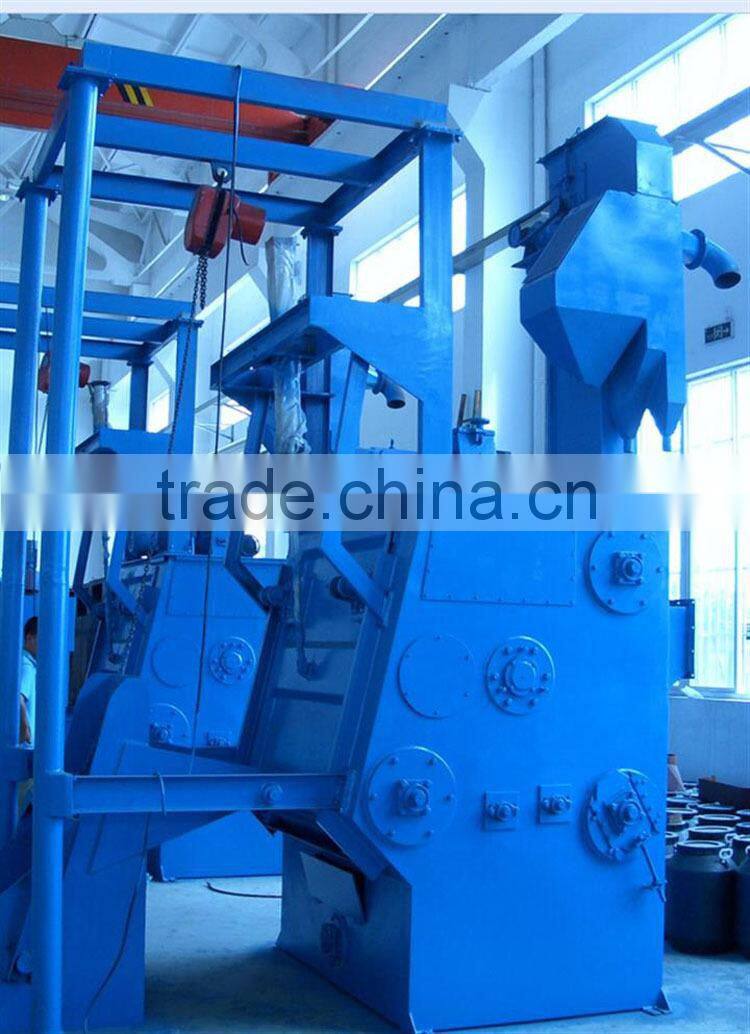 Tumbling/tumble rubber/steel belt tracked shot blasting machine abrator price