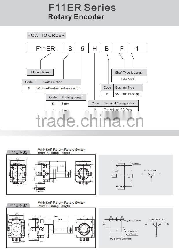 F11ER series Rotary Shaft Encoder Incremental type high accuracy Encoder in all dimensions