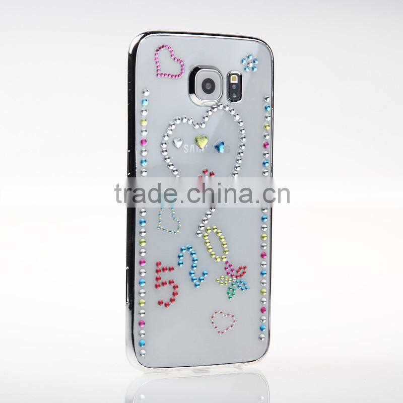 Glitter metallic cute bear Iphone mobile phone stikcer