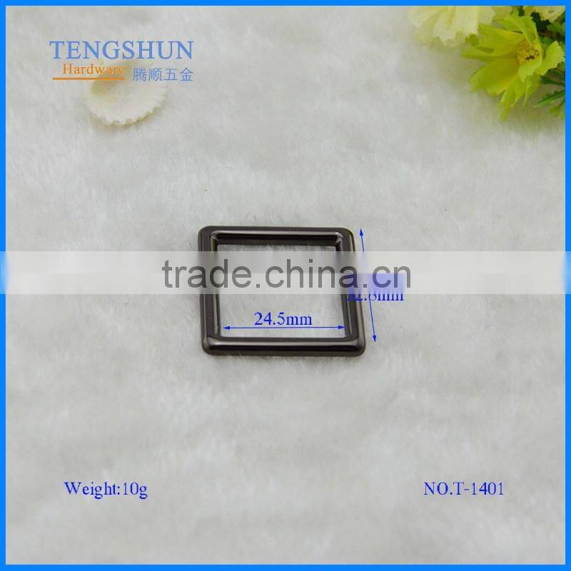 OEm zinc alloy square ring for men's bag high quanlity metel accessories for handbag wholesale