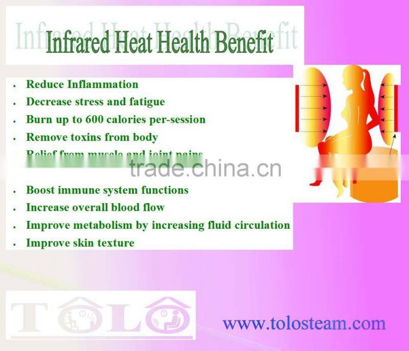 TOLO new far infrared sauna dome for home steam sauna room