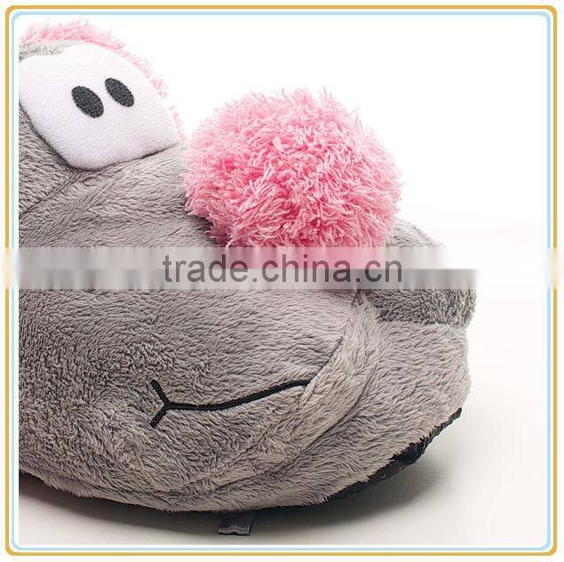 2015 children animal plush cotton shoes slip-on unisex indoor shoes