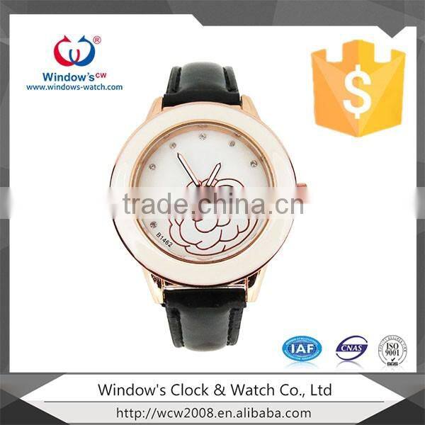 China watch manufacture man leather strap watch