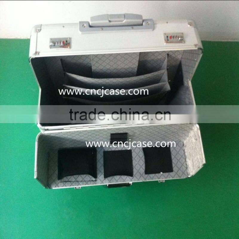 sliver eassy carrying aluminum trolley Travel case