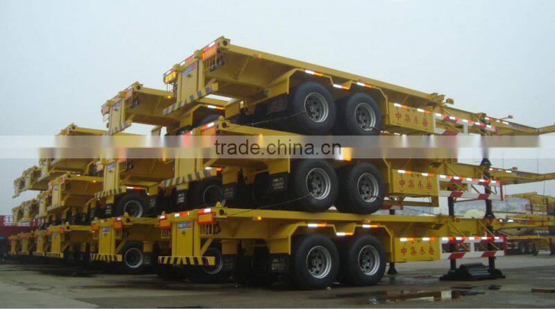 CIMC Chassis Truck Trailer,Container Chassis Truck Trailer, 3 Axles 40ft Chassis Truck Trailer