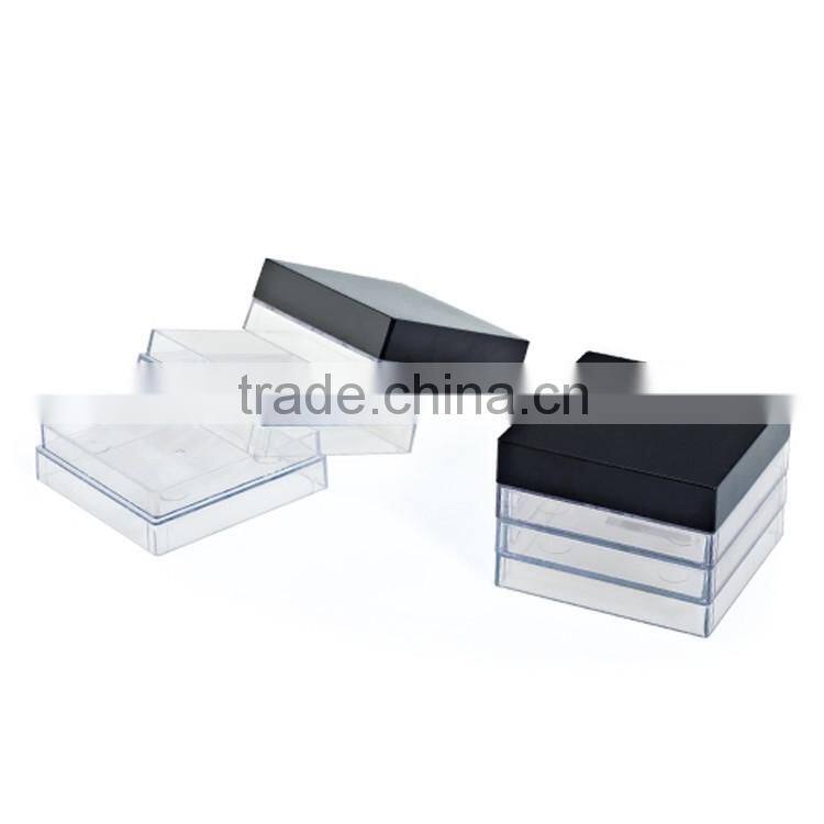 Makeup custom plastic protein compact powder case gold