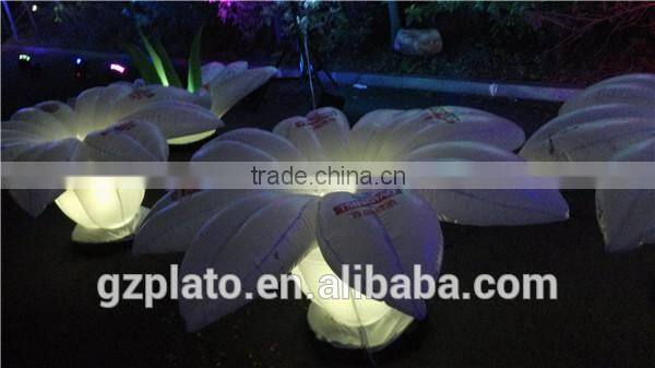 Decorative inflatable LED flower inflatable lily flower with logo printing