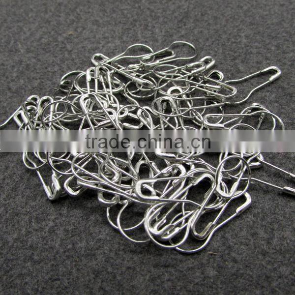 Nickel Safety Pin Pear Shape