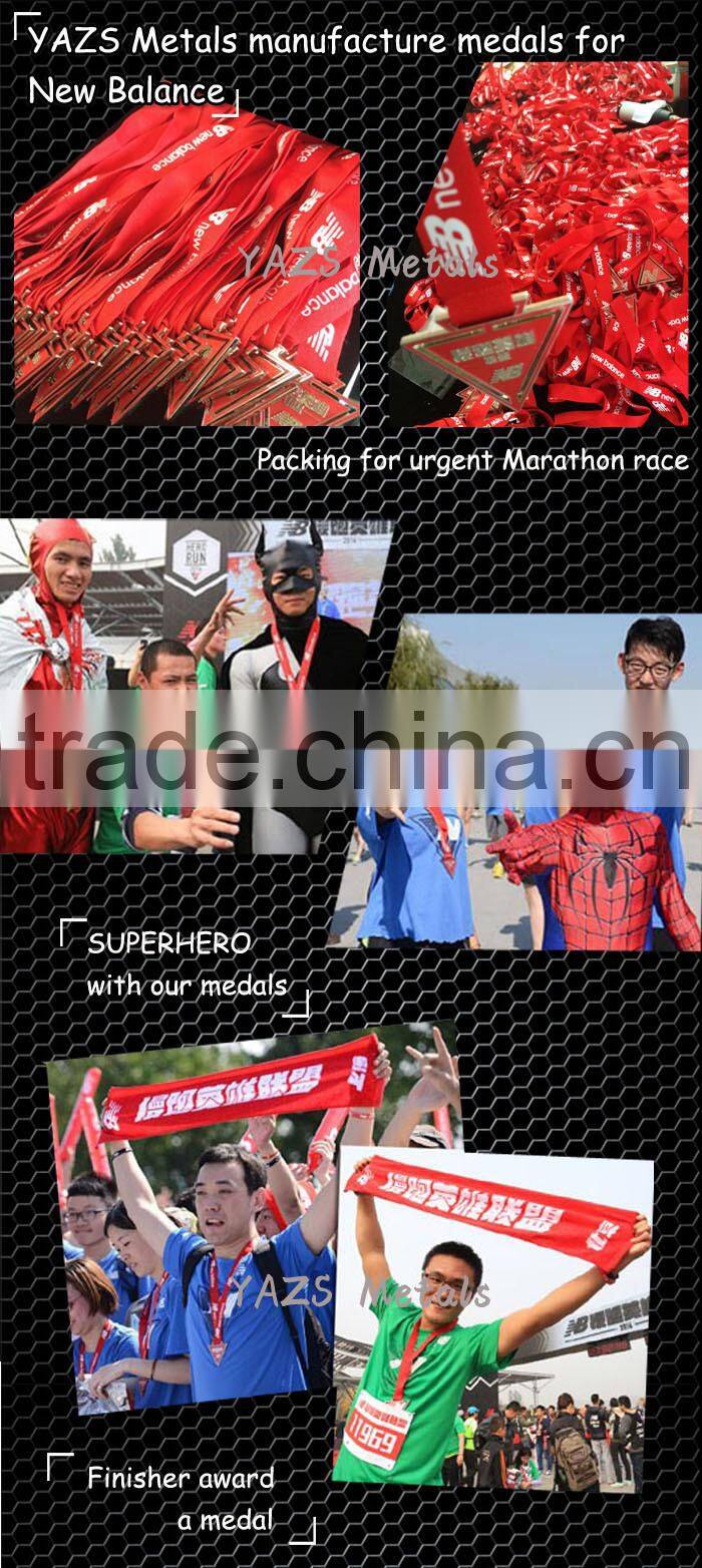 Customized insert gold torch blank medals