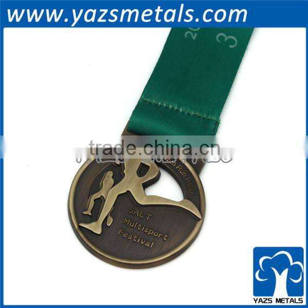 Manufacture souvenir copper embossed judo metals