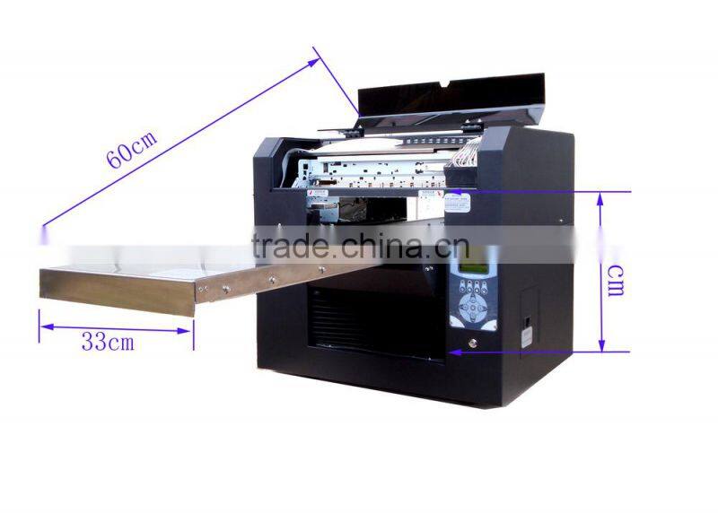 2014 hot sale digital inkjet flatbed auto vans shoes printer