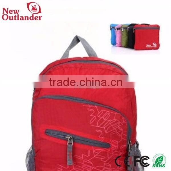 wholesale hot sale high qualuty foldable nylon backpack