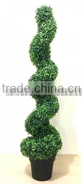 36'' uv resistant artificial boxwood spiral tree