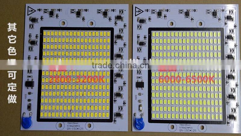 100w aluminum pcb board driverless led module ac220v input directly for street light