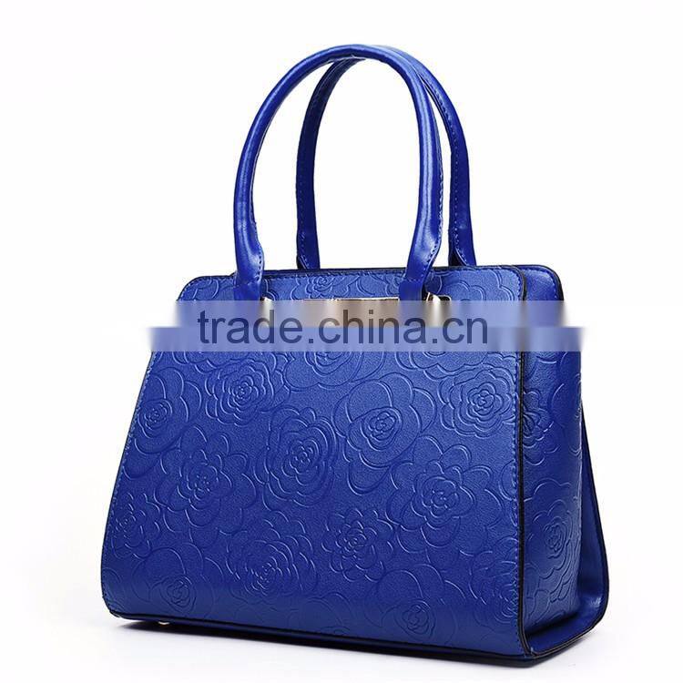 Tmall Hot Selling Fashion 6 in 1 High Quality Rose Leather Bags waterproof Set handbags for lady