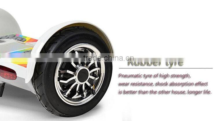 2016 new design 10 inch two wheel electric self balancing scooter with handle