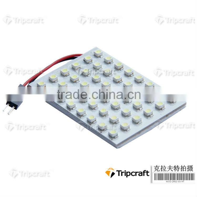 PCB 24SMD 3528 LED Auto Car Top Dome Light For Interior Reading Roof light w WG T10 W5W BA9S 31-41mm S8.5 Festoon Bulb Adapter