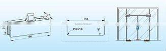 Glass door lock clamp,glass patch fitting,centre door lock