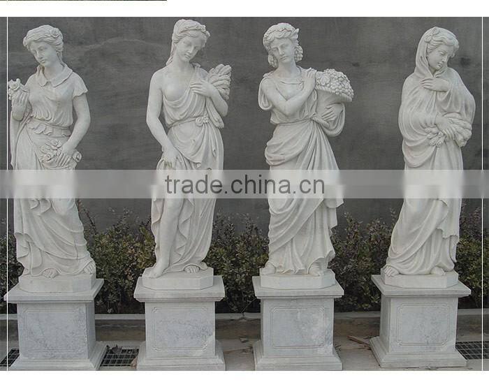 Axed Natural Marble Sitting Giant Buddha Statue