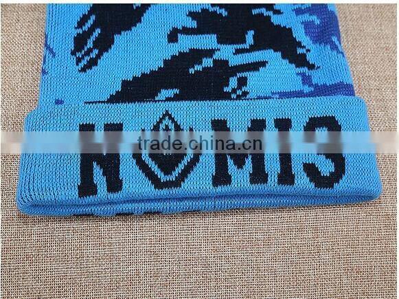 100% acrylic cheap knitted beanies embroidery free sample shipping knitted beanies