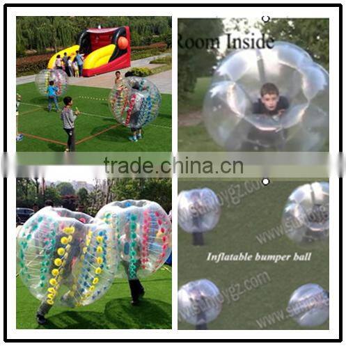 TPU PVC Human Bumper Ball Inflatable Bubble Ball Suit
