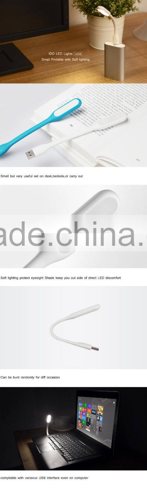 Mini Flexible Bright USB LED Light Computer Lamp for Notebook Gadgets flexible USB LED Lamp