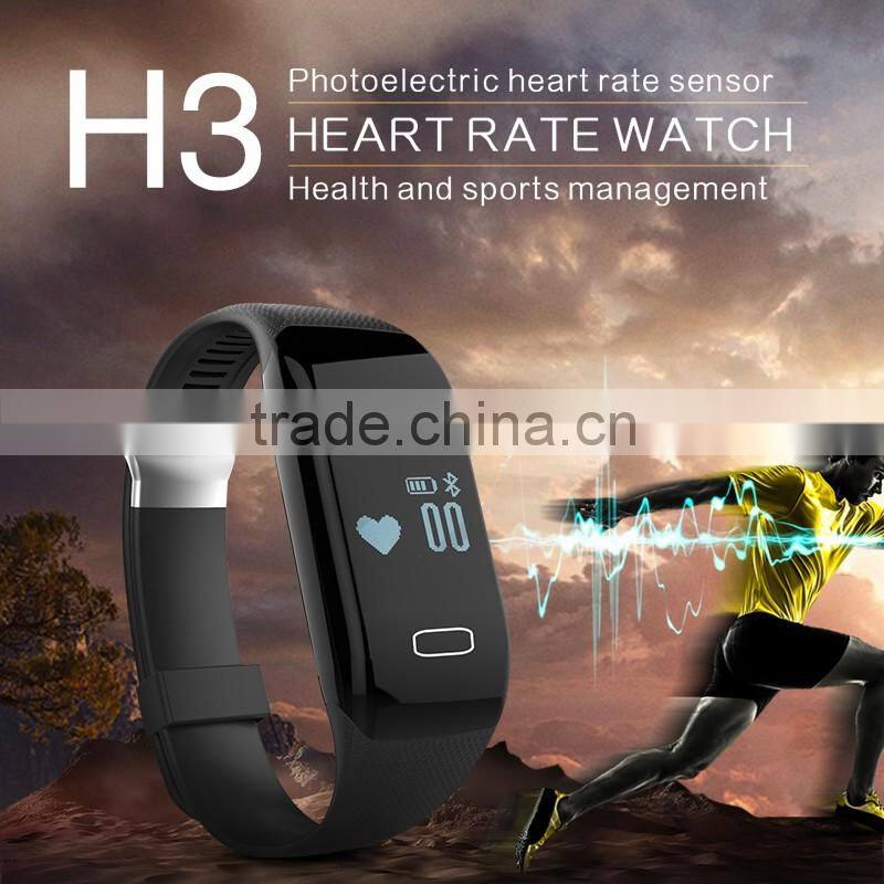 Smart Bracelet IPX67 Waterproof 0.49 Inch LED Touch Screen Bluetooth 4.heart rate monitor
