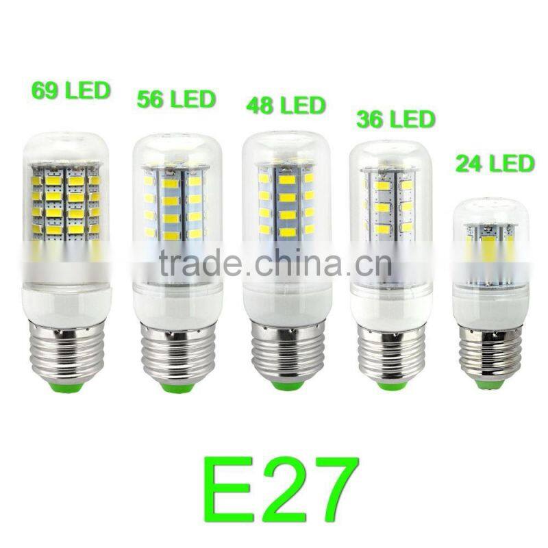 CE&RoHS 7W 12W 15W 18W 20W 21W E27 lamp light LED corn light bulb chandelier Candle Lighting Factory price