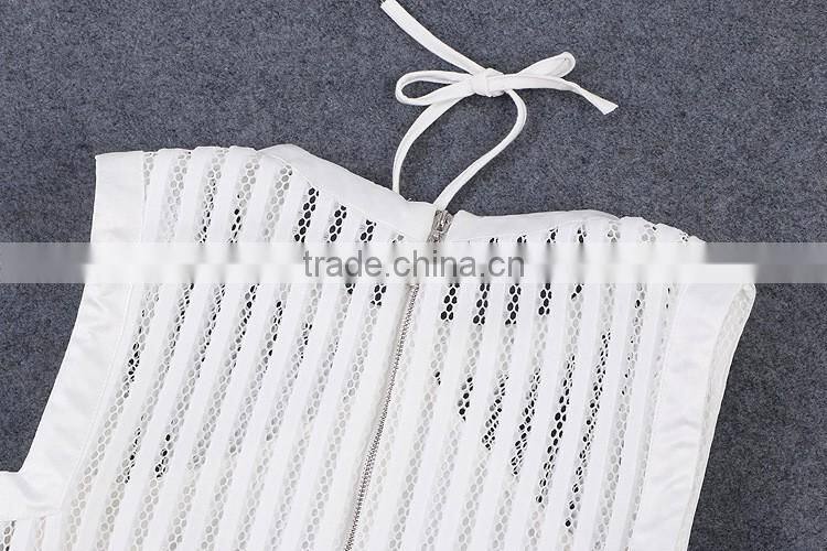 2016 Hot Sex Lady Tube Top Wholesale White Mesh Tank Top