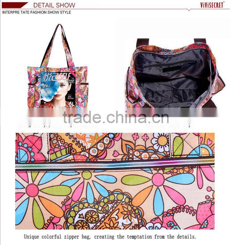 vivisecret Braid design bright colour women's fabric handbags