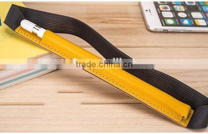 Cowhide Leather Pencil Holder for Apple Ipad Pro