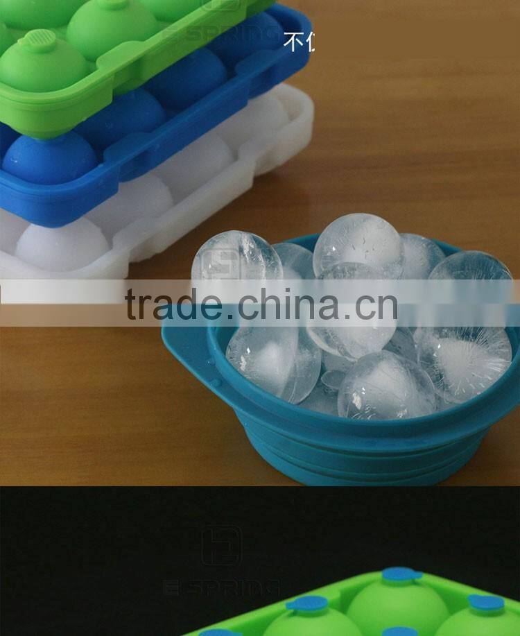 Perfect Ice Ball Maker Reusable BPA Free Silicone Ice Ball Tray With Lid