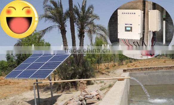 10HP three phase solar pump inverter with AC input working 24 hours