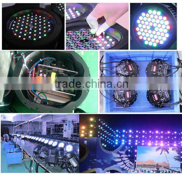 professional rgbw 4in1 waterproof 54pcs 3w led par light