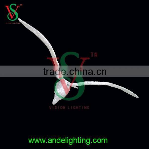 New design acrylic sea mew gull outdoor holiday decoration led light