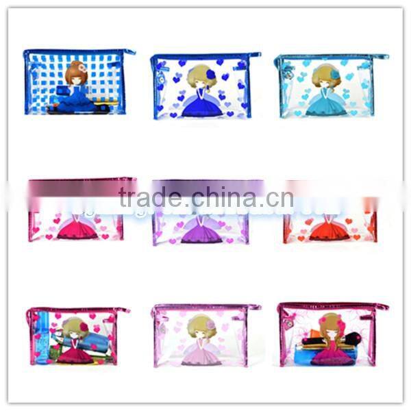 Free sample transparent makeup pvc bag