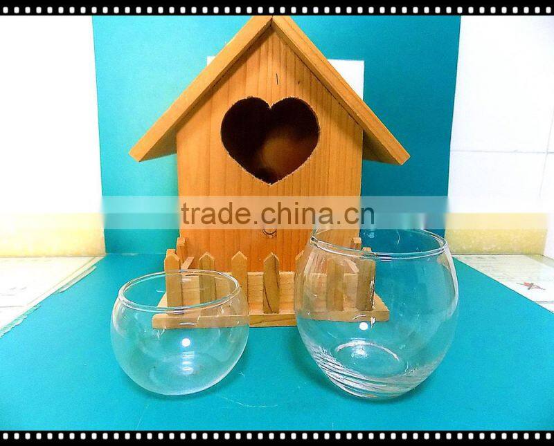 glass candle jar with different size