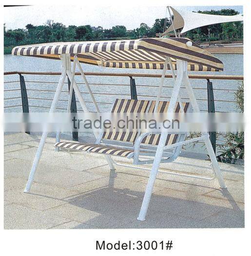 England Stripped iron frame swing chair two seat restaurant swing benches