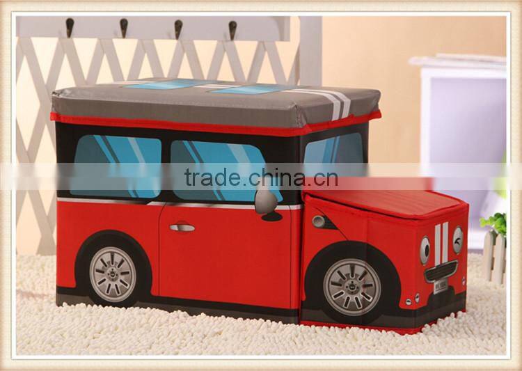 Car style printing child toy Storage Box
