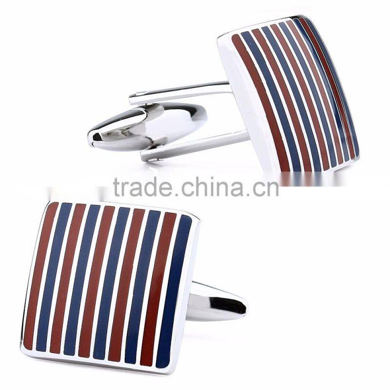 Newest Model Men'S Fashional Jewelry Colorful Enamel Mens Cuff Links