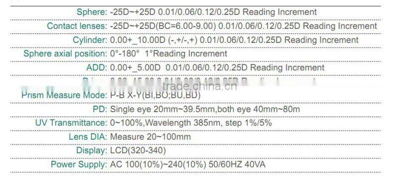 Optometry Equipment Auto Lensmeter AL-880