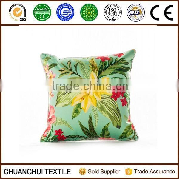 flower printed faux silk cushion wholesale