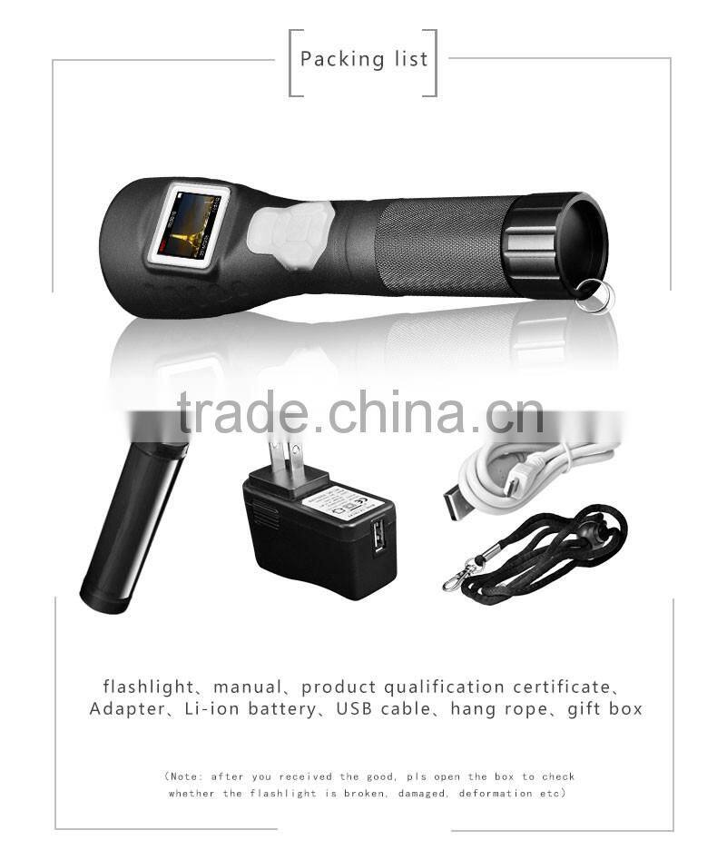 digital video flashlight manufacture suppy IP66