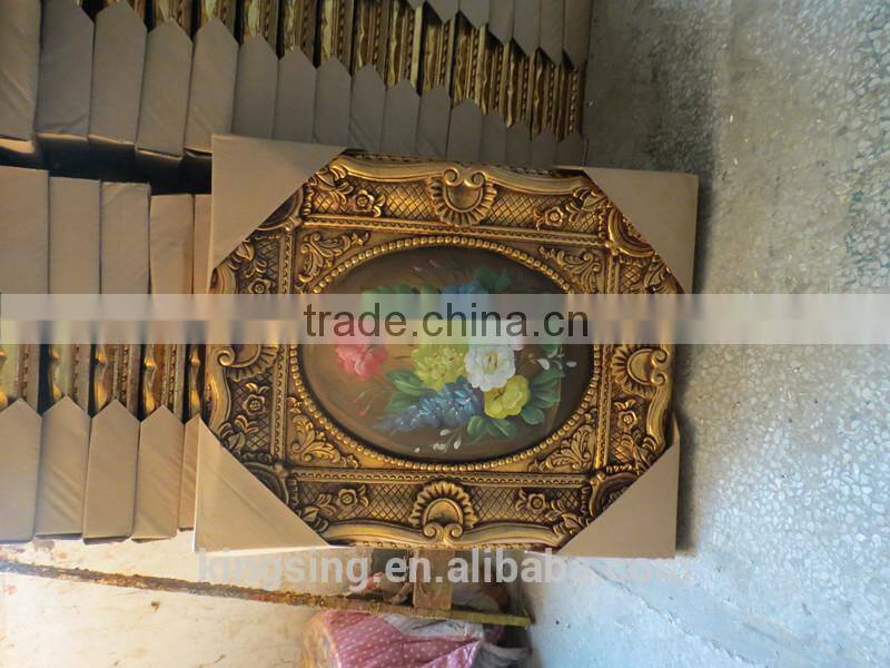 beautiful golden resin frame for pictures vivid and beautiful
