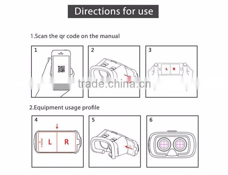 OEM LOGO VR BOX 2.0 Version Virtual Reality Glasses VR BOX & Google cardboard OEM LOGO low quantity
