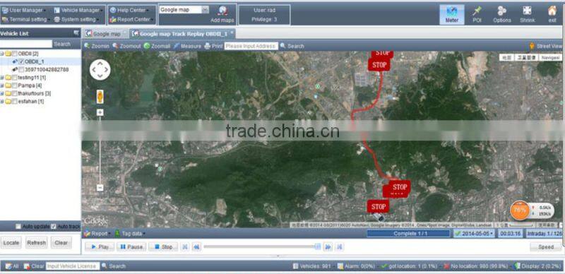 gps tracking system software compatible with 95% China-made gps tracker GV300