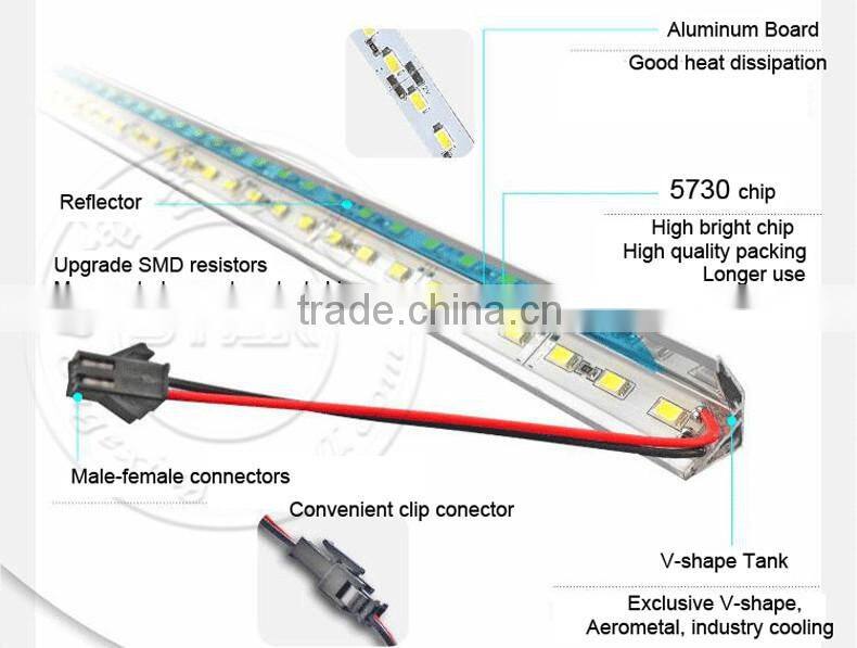 universal wholesale Aluminum SMD 5050 60leds /m waterproof ultribright rigid led strip light bar with CE&ROHS