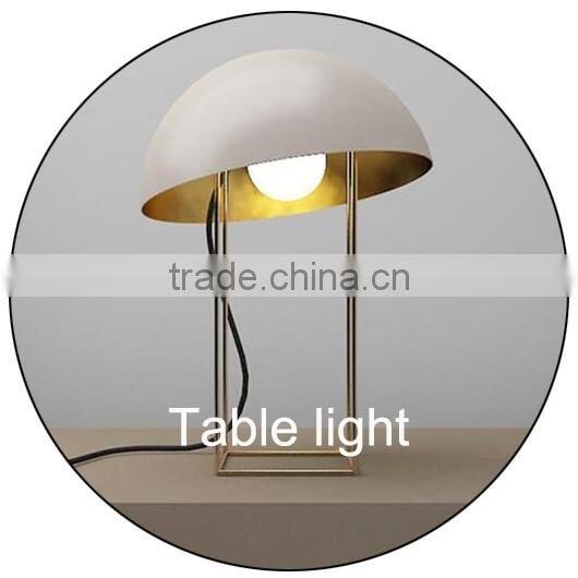 Elegant fabric egg shade cafe led economic table lamp