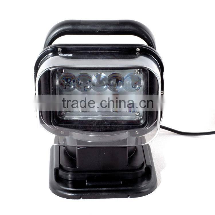 7 inch 50W high power handheld led rechargeable work lamp with remote control