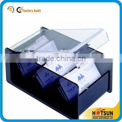 plastic business card box with cover